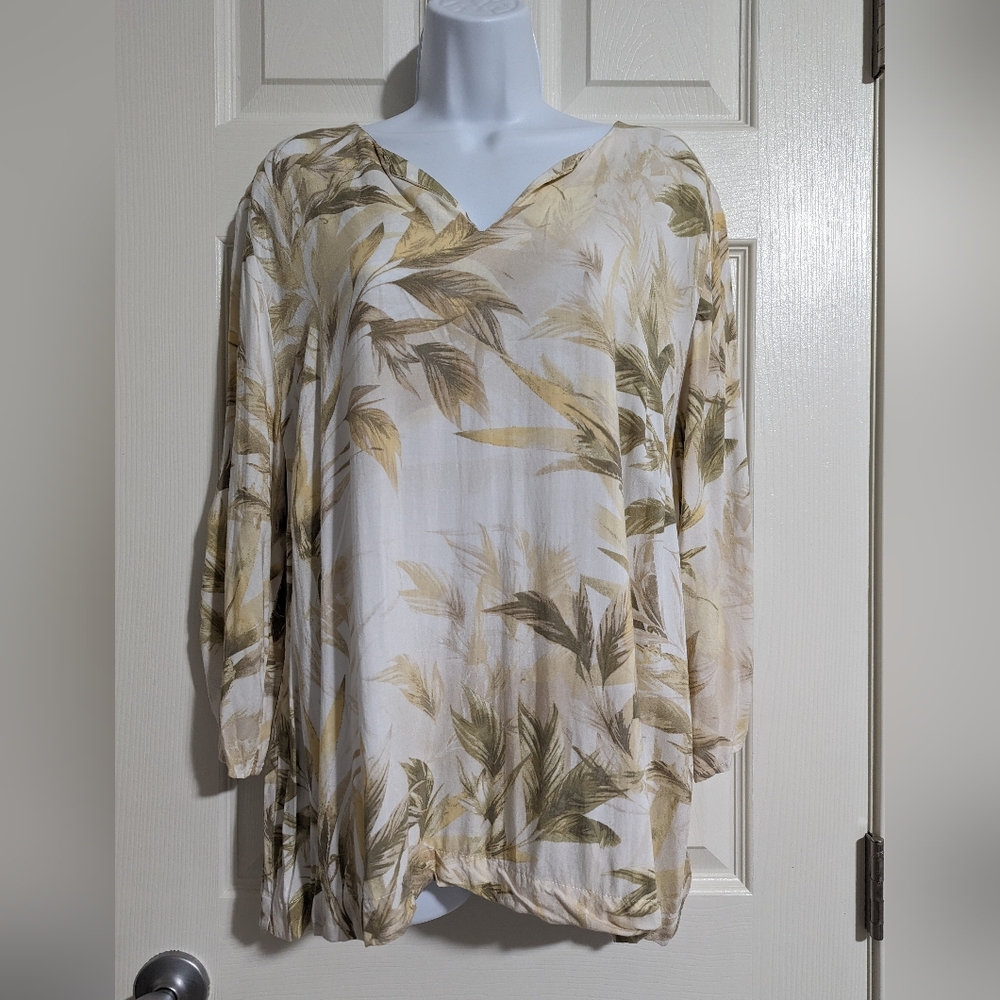 Women's XL Chico's Size 3 Summer Grove Pullover Top